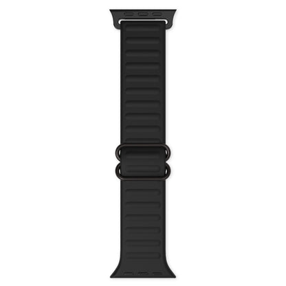 Japanese Word Buckle Silicone Replacement Watchband For Apple Watch Series, 7 45mm / 6 & SE & 5 & 4 44mm / 3 & 2 & 1 42mm, 7 41mm / 6 & SE & 5 & 4 40mm / 3 & 2 & 1 38mm
