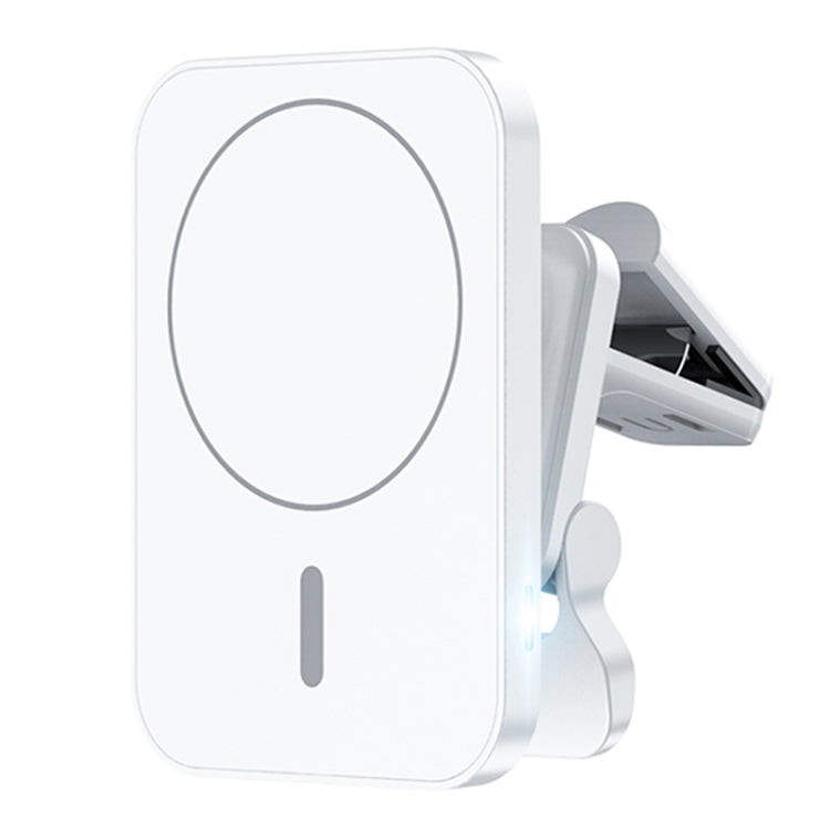 adj-987 15W Magsafe Magnetic Car Air Outlet Wireless Charger for iPhone 12 Series, with LED Indicator