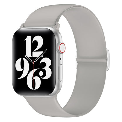 Elasticity Silicone Replacement Strap Watchband For Apple Watch Series, 7 45mm / 6 & SE & 5 & 4 44mm / 3 & 2 & 1 42mm