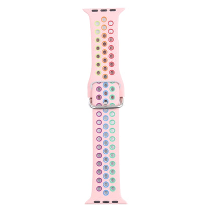 Metal Buckle Silicone Replacement Watchband For Apple Watch Series, 7 41mm / 6 & SE & 5 & 4 40mm / 3 & 2 & 1 38mm, 7 45mm / 6 & SE & 5 & 4 44mm / 3 & 2 & 1 42mm