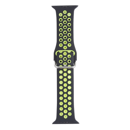 Metal Buckle Silicone Replacement Watchband For Apple Watch Series, 7 41mm / 6 & SE & 5 & 4 40mm / 3 & 2 & 1 38mm, 7 45mm / 6 & SE & 5 & 4 44mm / 3 & 2 & 1 42mm