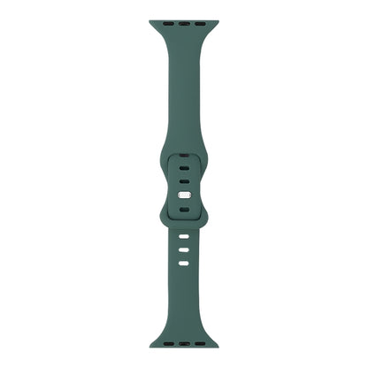 Slimming 8-buckle Silicone Replacement Strap Watchband, For Apple Watch Series 7  41mm / & 6 & SE & 5 & 4 40mm, For Apple Watch Series  7  45mm / & 6 & SE & 5 & 4 44mm