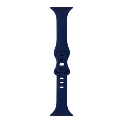 Slimming 8-buckle Silicone Replacement Strap Watchband, For Apple Watch Series 7  41mm / & 6 & SE & 5 & 4 40mm, For Apple Watch Series  7  45mm / & 6 & SE & 5 & 4 44mm