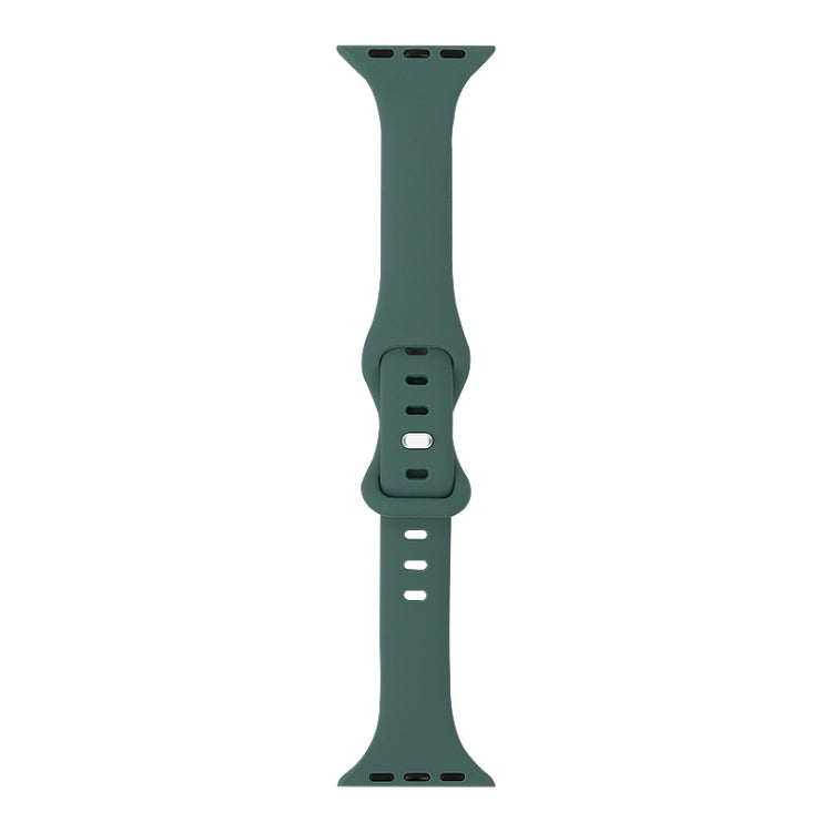 Slimming 8-buckle Silicone Replacement Strap Watchband, For Apple Watch Series 7  41mm / & 6 & SE & 5 & 4 40mm, For Apple Watch Series  7  45mm / & 6 & SE & 5 & 4 44mm