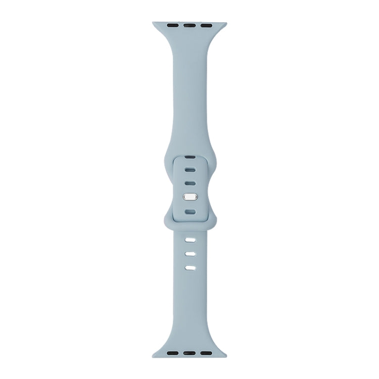 Slimming 8-buckle Silicone Replacement Strap Watchband, For Apple Watch Series 7  41mm / & 6 & SE & 5 & 4 40mm, For Apple Watch Series  7  45mm / & 6 & SE & 5 & 4 44mm