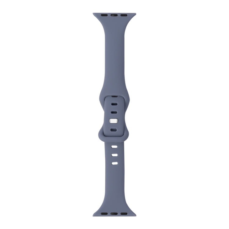 Slimming 8-buckle Silicone Replacement Strap Watchband, For Apple Watch Series 7  41mm / & 6 & SE & 5 & 4 40mm, For Apple Watch Series  7  45mm / & 6 & SE & 5 & 4 44mm