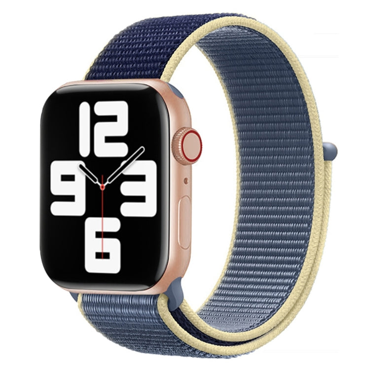 Color Matching Nylon Watchband, For Apple Watch Series 7 41mm / 6 & SE & 5 & 4 40mm / 3 & 2 & 1 38mm, For Apple Watch Series 8&7 41mm / SE 2&6&SE&5&4 40mm / 3&2&1 38mm, For Apple Watch Series 7 45mm / 6 & SE & 5 & 4 44mm / 3 & 2 & 1 42mm���������������...