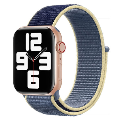 Color Matching Nylon Watchband, For Apple Watch Series 7 41mm / 6 & SE & 5 & 4 40mm / 3 & 2 & 1 38mm, For Apple Watch Series 8&7 41mm / SE 2&6&SE&5&4 40mm / 3&2&1 38mm, For Apple Watch Series 7 45mm / 6 & SE & 5 & 4 44mm / 3 & 2 & 1 42mm���������������...