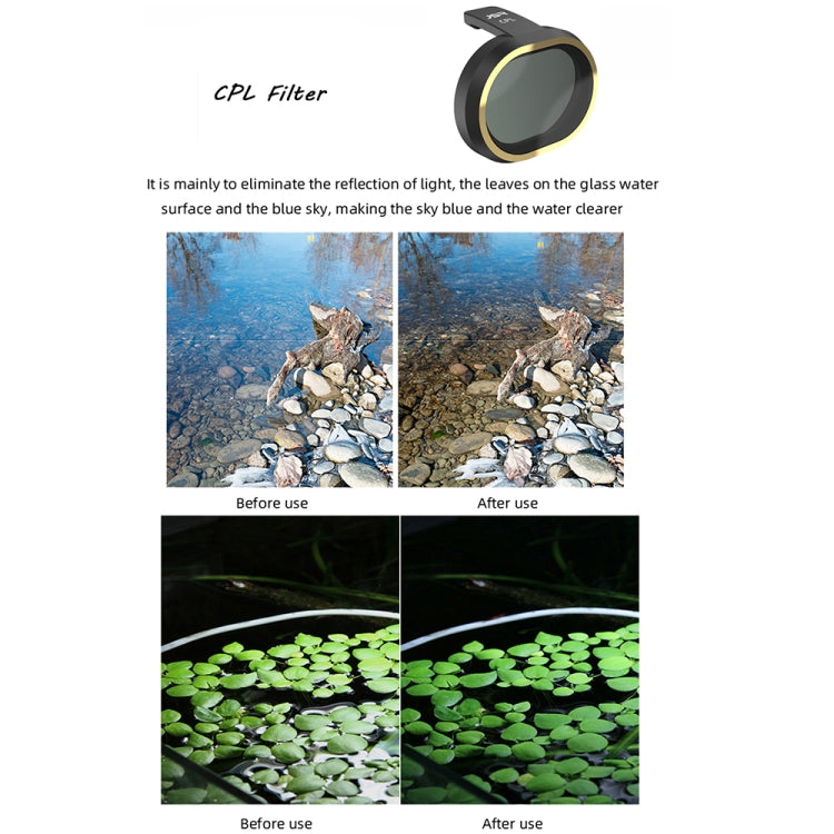 JSR for FiMi X8 mini Drone Lens Filter Kit, 3 in 1 Filter, 4 in 1 Filter, 5 in 1 Filter, 6 in 1 Filter, 8 in 1 Filter