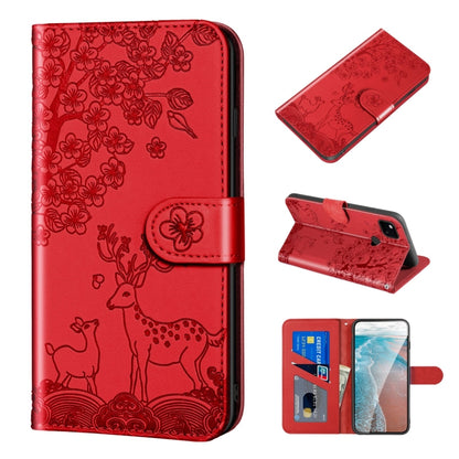 Sika Deer Embossing Pattern Horizontal Flip PU Leather Case with Holder & Card Slot & Wallet & Photo Frame, For Google Pixel 4a, For Google Pixel 4a 5G, For Google Pixel 5, For Google Pixel 6, For Sony Xperia 5 II, For Sony Xperia 5 III                ...