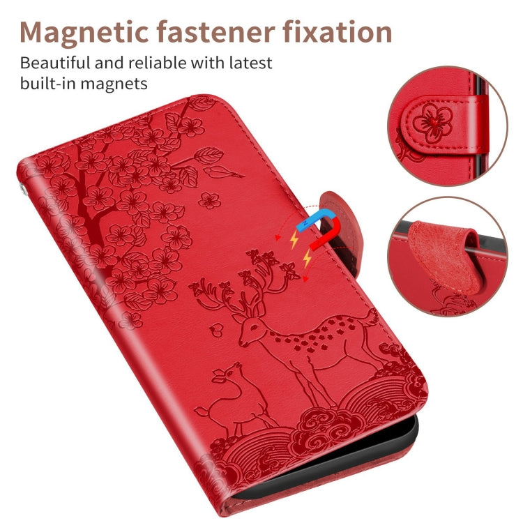 Sika Deer Embossing Pattern Horizontal Flip PU Leather Case with Holder & Card Slot & Wallet & Photo Frame, For Google Pixel 4a, For Google Pixel 4a 5G, For Google Pixel 5, For Google Pixel 6, For Sony Xperia 5 II, For Sony Xperia 5 III                ...