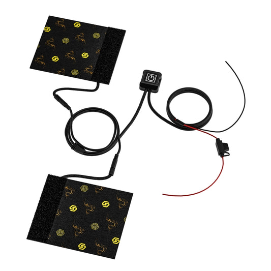 WUPP CS-974B1 Funda de mano eléctrica inteligente con cierre de velcro para motocicleta, con control de temperatura de tres niveles, CS-974B1