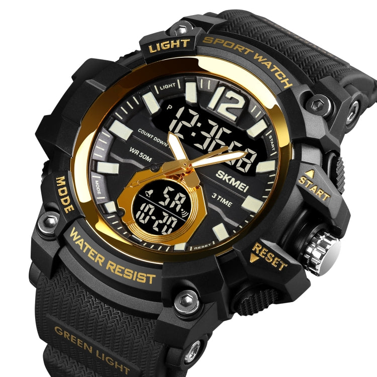 SKMEI 1725 Montre Électronique Lumineuse à Affichage Numérique LED Trois Heures avec Chronométrage