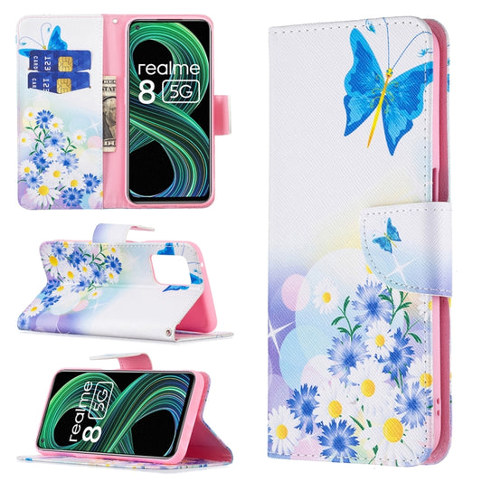 Colored Drawing Pattern Horizontal Flip Leather Case with Holder & Card Slots & Wallet, For OPPO Realme 8 5G / Realme V13, For vivo V21e 4G, For vivo V21e 5G, For vivo Y20, For vivo Y51 2020 / Y51a / Y51s
