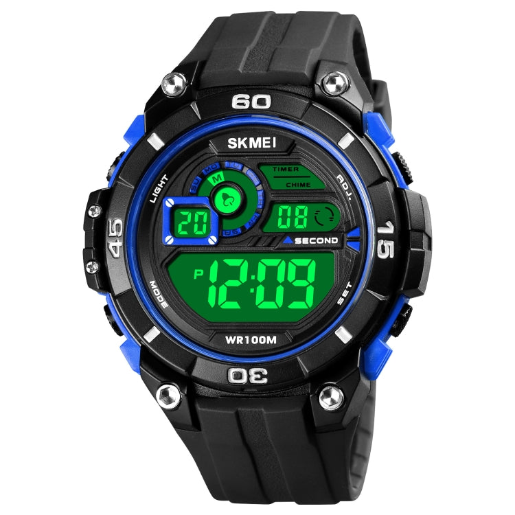 SKMEI 1756 Double fuseau horaire Compte à rebours Réveil Homme Sport Lumineux Montre Électronique