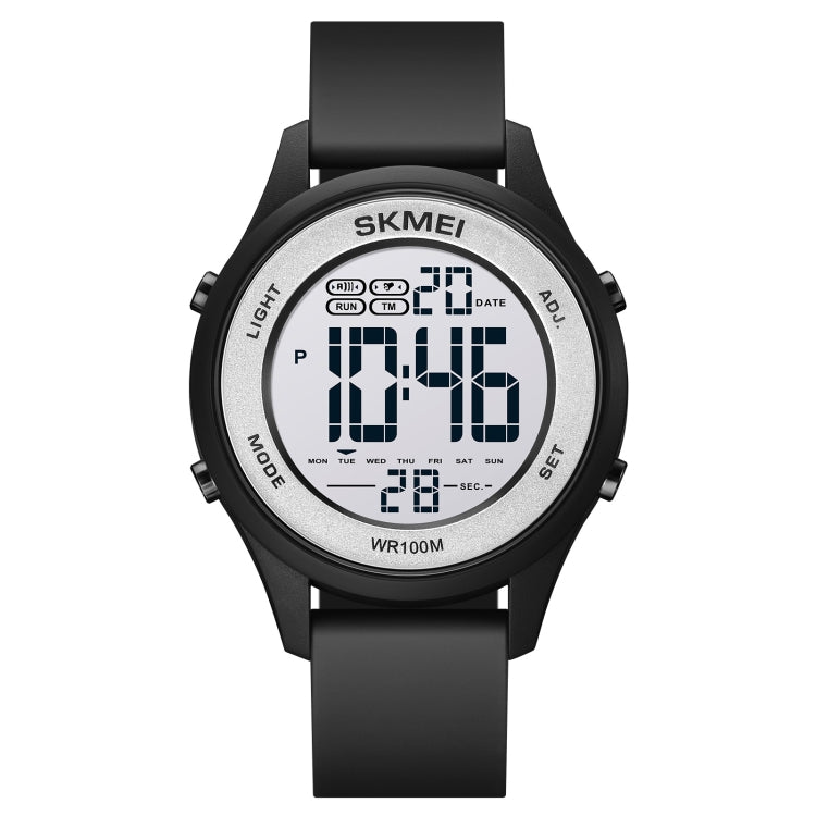 Montre électronique multifonctionnelle SKMEI 1758 à affichage numérique LED et bracelet en silicone lumineux