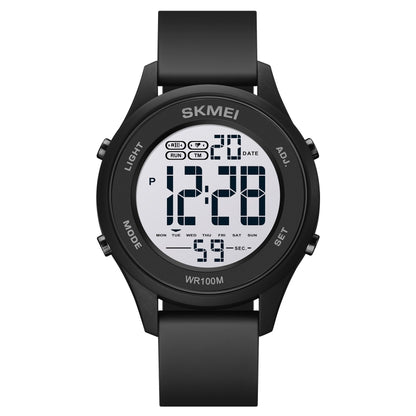 Montre électronique multifonctionnelle SKMEI 1758 à affichage numérique LED et bracelet en silicone lumineux