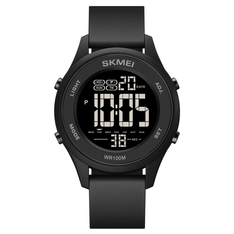 Montre électronique multifonctionnelle SKMEI 1758 à affichage numérique LED et bracelet en silicone lumineux