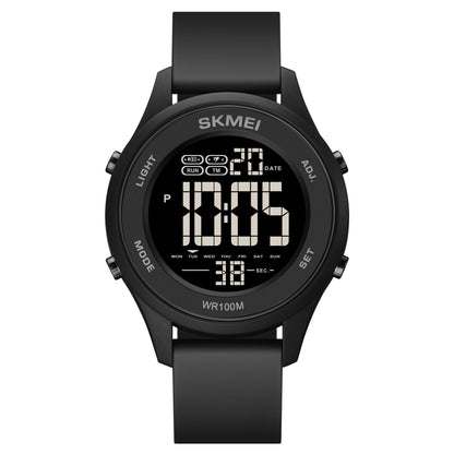 Montre électronique multifonctionnelle SKMEI 1758 à affichage numérique LED et bracelet en silicone lumineux