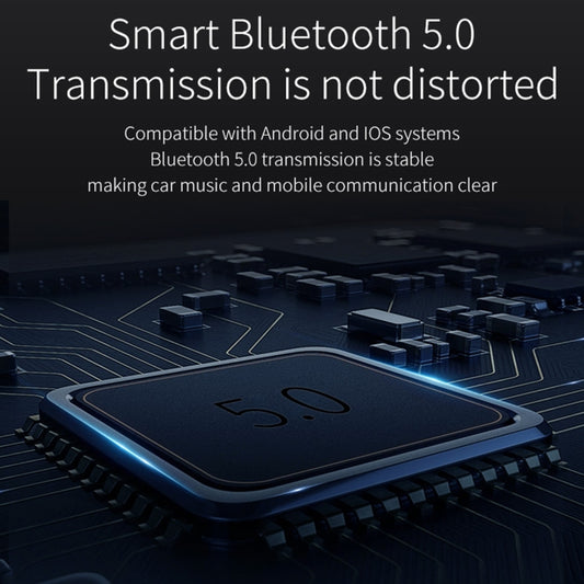 Transmetteur FM BC52 QC3.0 Charge rapide de voiture Lumière d'ambiance colorée Lecteur MP3 Bluetooth, BC52