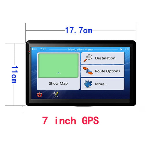 جهاز ملاحة GPS للسيارة بشاشة سعوية 7 بوصة، ذاكرة 8 جيجابايت + 256 ميجابايت، مواصفات عالية، خرائط أوروبا، أستراليا، جنوب شرق آسيا، أمريكا الشمالية، الشرق الأوسط، أمريكا الجنوبية، وأفريقيا