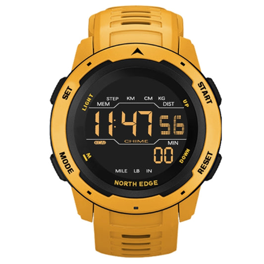 Montre connectée sport NORTH EDGE Mars pour homme, lumineuse, numérique et étanche, avec alarme, compte à rebours et mode sport.