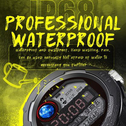 NORTH EDGE Mars 2 1,4 Zoll Full-Touchscreen Outdoor-Sport-Bluetooth-Smartwatch, unterstützt Herzfrequenz-/Schlaf-/Blutdruck-/Blutsauerstoffüberwachung & Fernsteuerung der Kamera & 7 Sportmodi