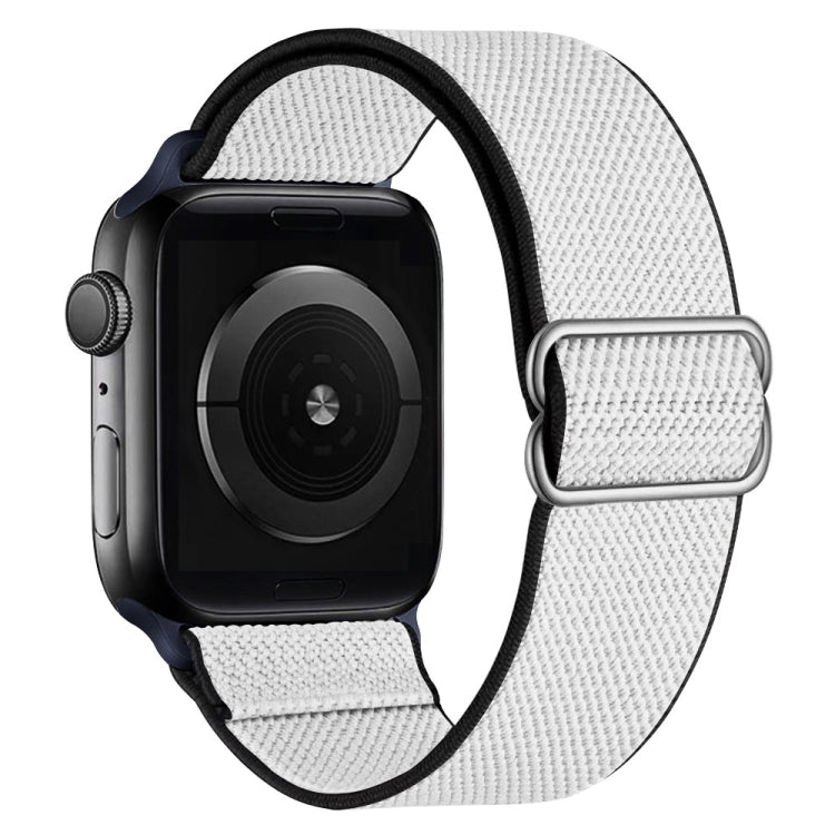 High Elastic Nylon Replacement Watchband For Apple Watch Series, 7 41mm / 6 & SE & 5 & 4 40mm / 3 & 2 & 1 38mm, 7 45mm / 6 & SE & 5 & 4 44mm / 3 & 2 & 1 42mm