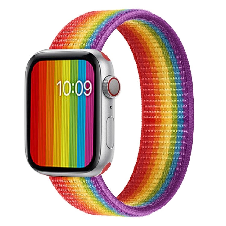 Bracelet de rechange en nylon à tour unique, taille : S 135mm pour Apple Watch Series 6 & SE & 5 & 4 40mm / 3 & 2 & 1 38mm, S 135mm 40mm / 38mm