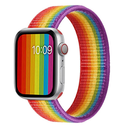 Bracelet de rechange en nylon à tour unique, taille : S 135mm pour Apple Watch Series 6 & SE & 5 & 4 40mm / 3 & 2 & 1 38mm, S 135mm 40mm / 38mm
