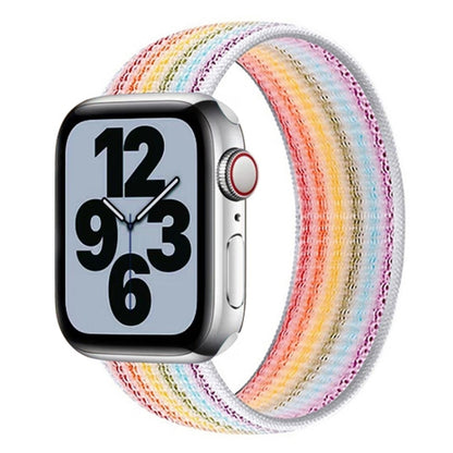 Bracelet de rechange en nylon à tour unique, taille : S 135mm pour Apple Watch Series 6 & SE & 5 & 4 40mm / 3 & 2 & 1 38mm, S 135mm 40mm / 38mm