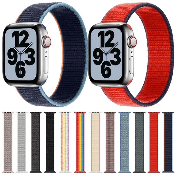 Bracelet de rechange en nylon à tour unique, taille : S 135mm pour Apple Watch Series 6 & SE & 5 & 4 40mm / 3 & 2 & 1 38mm, S 135mm 40mm / 38mm