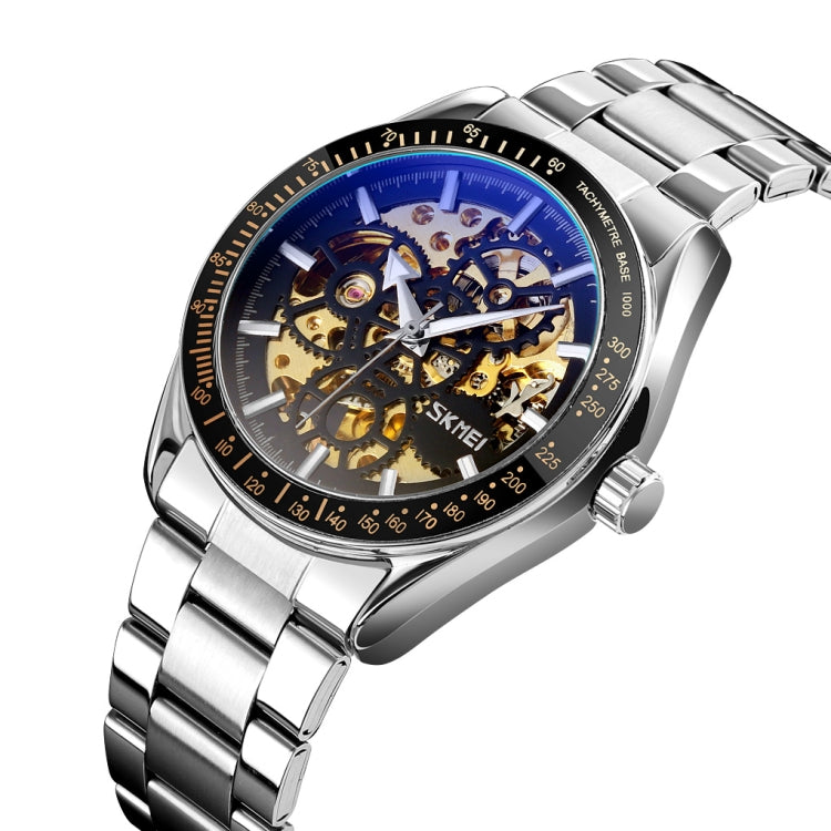 Montre mécanique automatique SKMEI 9194 pour homme avec cadran à engrenages