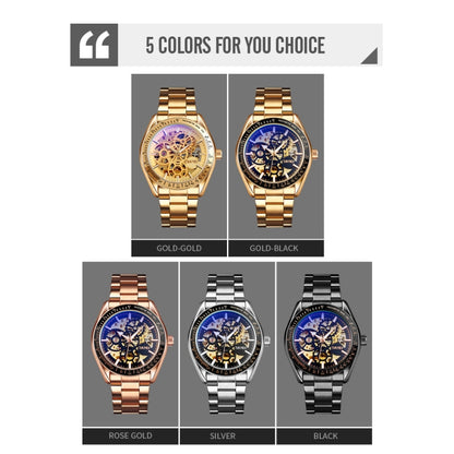 Montre mécanique automatique SKMEI 9194 pour homme avec cadran à engrenages