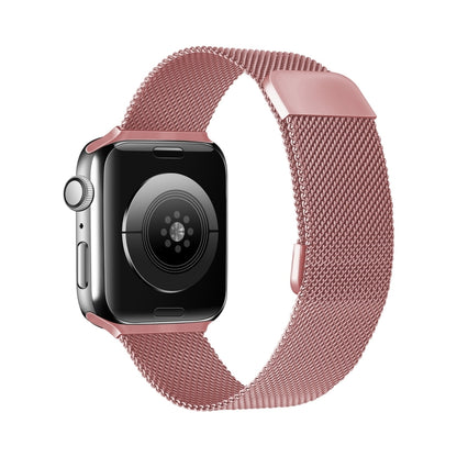 Double Section Milanese Magnetic Elasticity Replacement Strap Watchband For Apple Watch Series, 7 45mm / 6 & SE & 5 & 4 44mm / 3 & 2 & 1 42mm, 7 41mm / 6 & SE & 5 & 4 40mm / 3 & 2 & 1 38mm