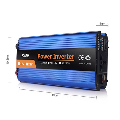 Carmaer 1200W Car Smart Multi-function Digital Display Inverter Household Power Converter, 12V to 220V 1200W, 24V to 220V 1200W, 36V to 220V 1200W, 48V to 220V 1200W, 60V to 220V