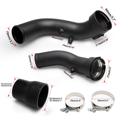 Car Modified Intake Pipe Kit for BMW 335i N55, JQG1007