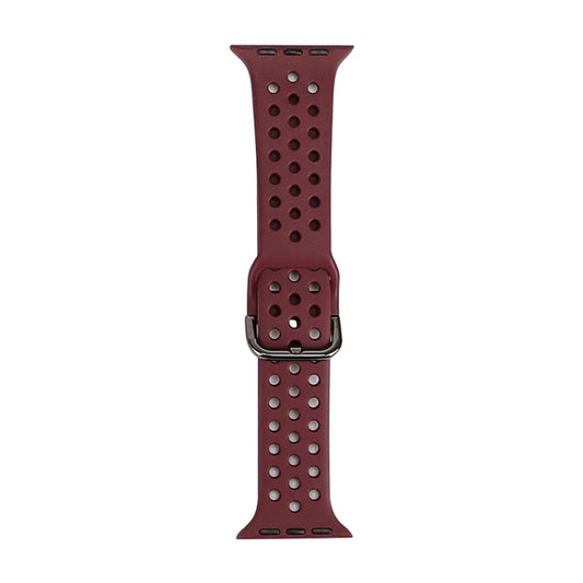 Silicone Replacement Watchband For Apple Watch Series, 7 45mm / 6 & SE & 5 & 4 44mm / 3 & 2 & 1 42mm, 7 41mm / 6 & SE & 5 & 4 40mm / 3 & 2 & 1 38mm