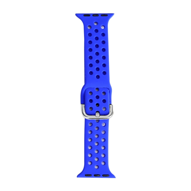 Silicone Replacement Watchband For Apple Watch Series, 7 45mm / 6 & SE & 5 & 4 44mm / 3 & 2 & 1 42mm, 7 41mm / 6 & SE & 5 & 4 40mm / 3 & 2 & 1 38mm