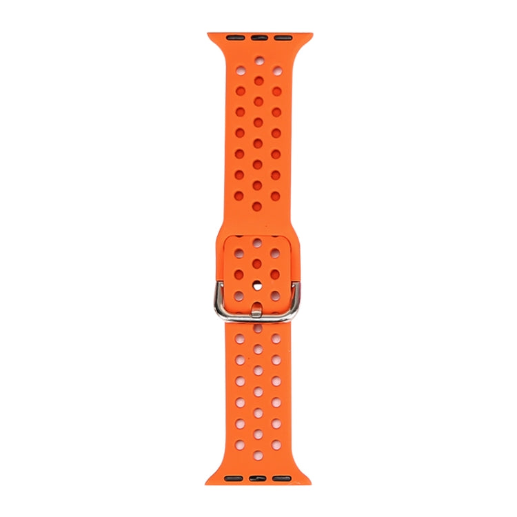 Silicone Replacement Watchband For Apple Watch Series, 7 45mm / 6 & SE & 5 & 4 44mm / 3 & 2 & 1 42mm, 7 41mm / 6 & SE & 5 & 4 40mm / 3 & 2 & 1 38mm