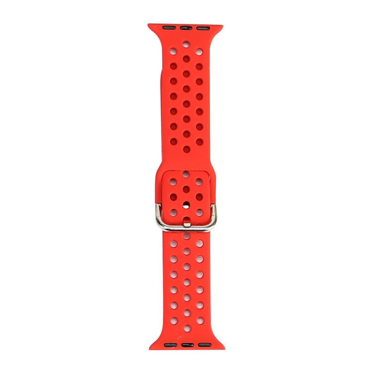 Silicone Replacement Watchband For Apple Watch Series, 7 45mm / 6 & SE & 5 & 4 44mm / 3 & 2 & 1 42mm, 7 41mm / 6 & SE & 5 & 4 40mm / 3 & 2 & 1 38mm