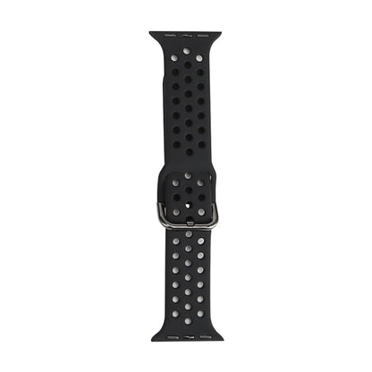 Silicone Replacement Watchband For Apple Watch Series, 7 45mm / 6 & SE & 5 & 4 44mm / 3 & 2 & 1 42mm, 7 41mm / 6 & SE & 5 & 4 40mm / 3 & 2 & 1 38mm