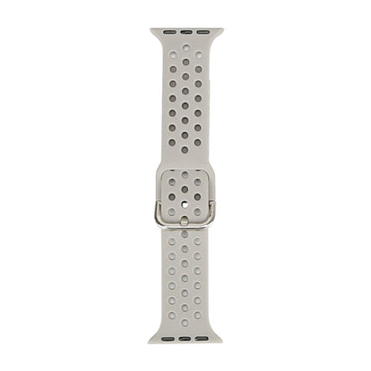 Silicone Replacement Watchband For Apple Watch Series, 7 45mm / 6 & SE & 5 & 4 44mm / 3 & 2 & 1 42mm, 7 41mm / 6 & SE & 5 & 4 40mm / 3 & 2 & 1 38mm