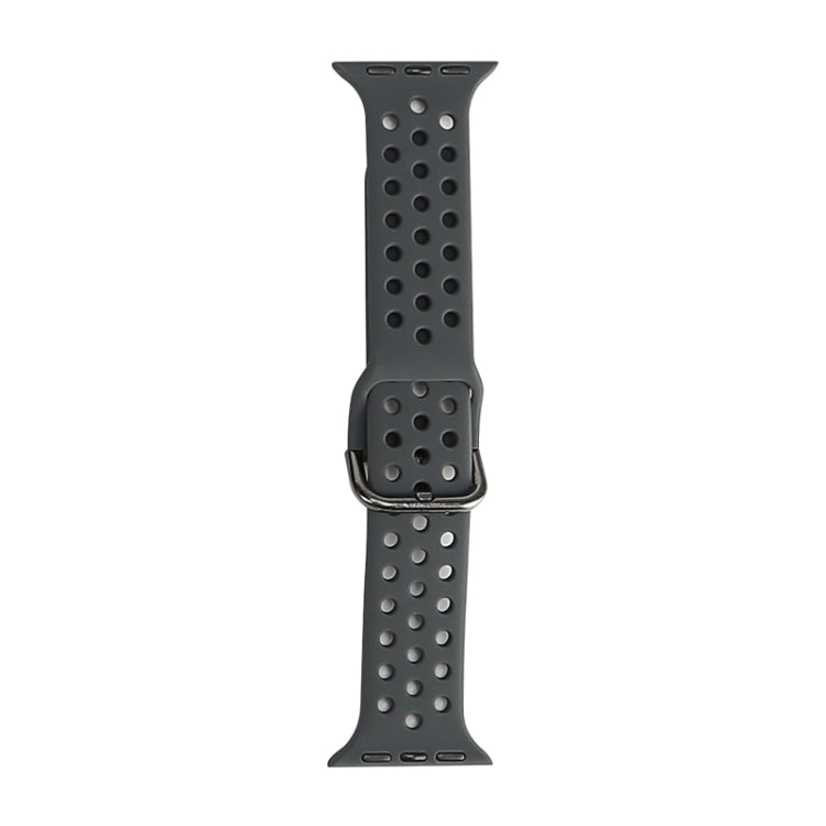 Silicone Replacement Watchband For Apple Watch Series, 7 45mm / 6 & SE & 5 & 4 44mm / 3 & 2 & 1 42mm, 7 41mm / 6 & SE & 5 & 4 40mm / 3 & 2 & 1 38mm