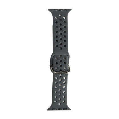 Silicone Replacement Watchband For Apple Watch Series, 7 45mm / 6 & SE & 5 & 4 44mm / 3 & 2 & 1 42mm, 7 41mm / 6 & SE & 5 & 4 40mm / 3 & 2 & 1 38mm