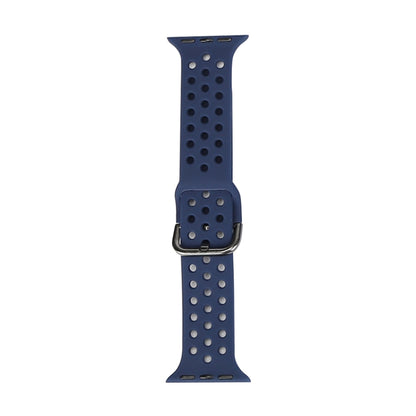 Silicone Replacement Watchband For Apple Watch Series, 7 45mm / 6 & SE & 5 & 4 44mm / 3 & 2 & 1 42mm, 7 41mm / 6 & SE & 5 & 4 40mm / 3 & 2 & 1 38mm
