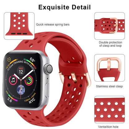 Silicone Replacement Watchband For Apple Watch Series, 7 45mm / 6 & SE & 5 & 4 44mm / 3 & 2 & 1 42mm, 7 41mm / 6 & SE & 5 & 4 40mm / 3 & 2 & 1 38mm