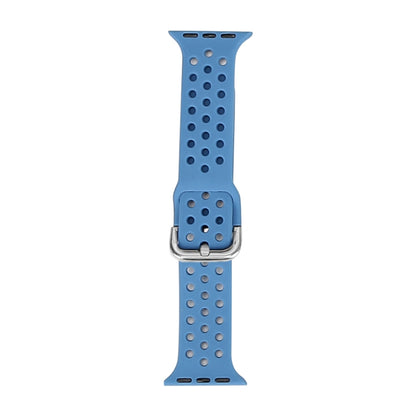 Silicone Replacement Watchband For Apple Watch Series, 7 45mm / 6 & SE & 5 & 4 44mm / 3 & 2 & 1 42mm, 7 41mm / 6 & SE & 5 & 4 40mm / 3 & 2 & 1 38mm