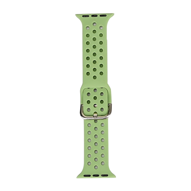 Silicone Replacement Watchband For Apple Watch Series, 7 45mm / 6 & SE & 5 & 4 44mm / 3 & 2 & 1 42mm, 7 41mm / 6 & SE & 5 & 4 40mm / 3 & 2 & 1 38mm