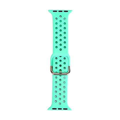 Silicone Replacement Watchband For Apple Watch Series, 7 45mm / 6 & SE & 5 & 4 44mm / 3 & 2 & 1 42mm, 7 41mm / 6 & SE & 5 & 4 40mm / 3 & 2 & 1 38mm